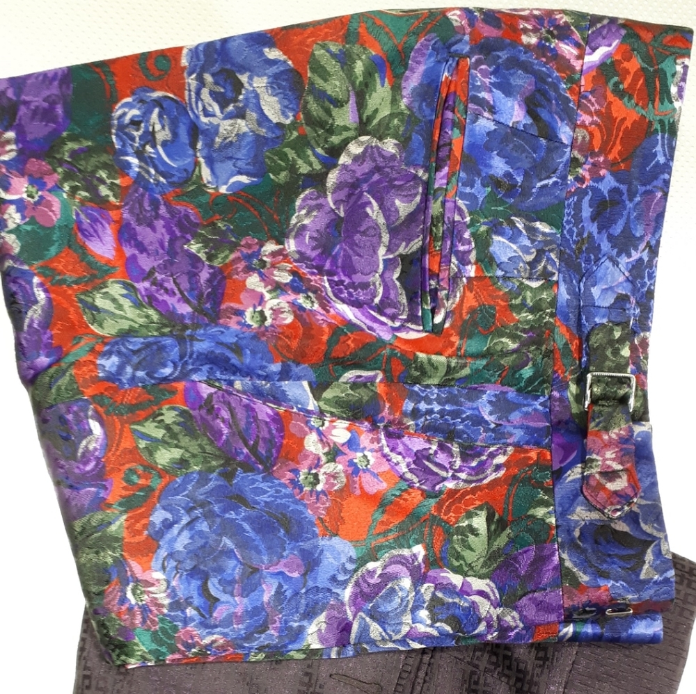 Luxury Floral Jacquard Pants